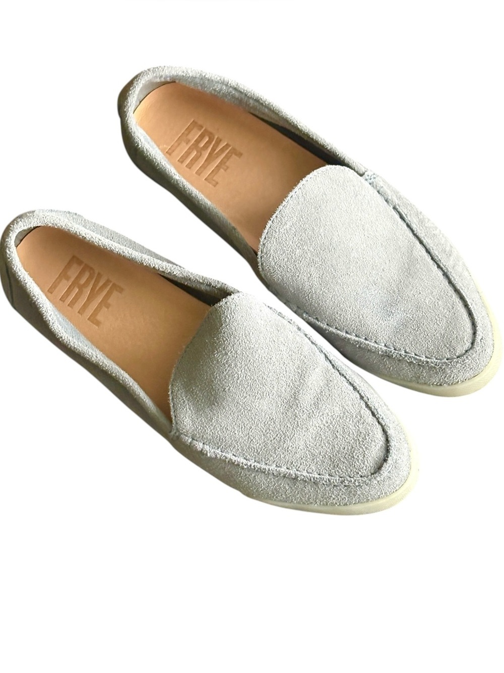 Frye Womens Melanie Skimmer Suede Leather Loafers Blue Size 6.5 Slip On